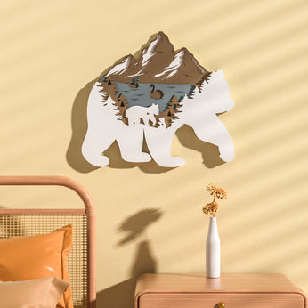 Polar Bear-Multi-layer Wall Art