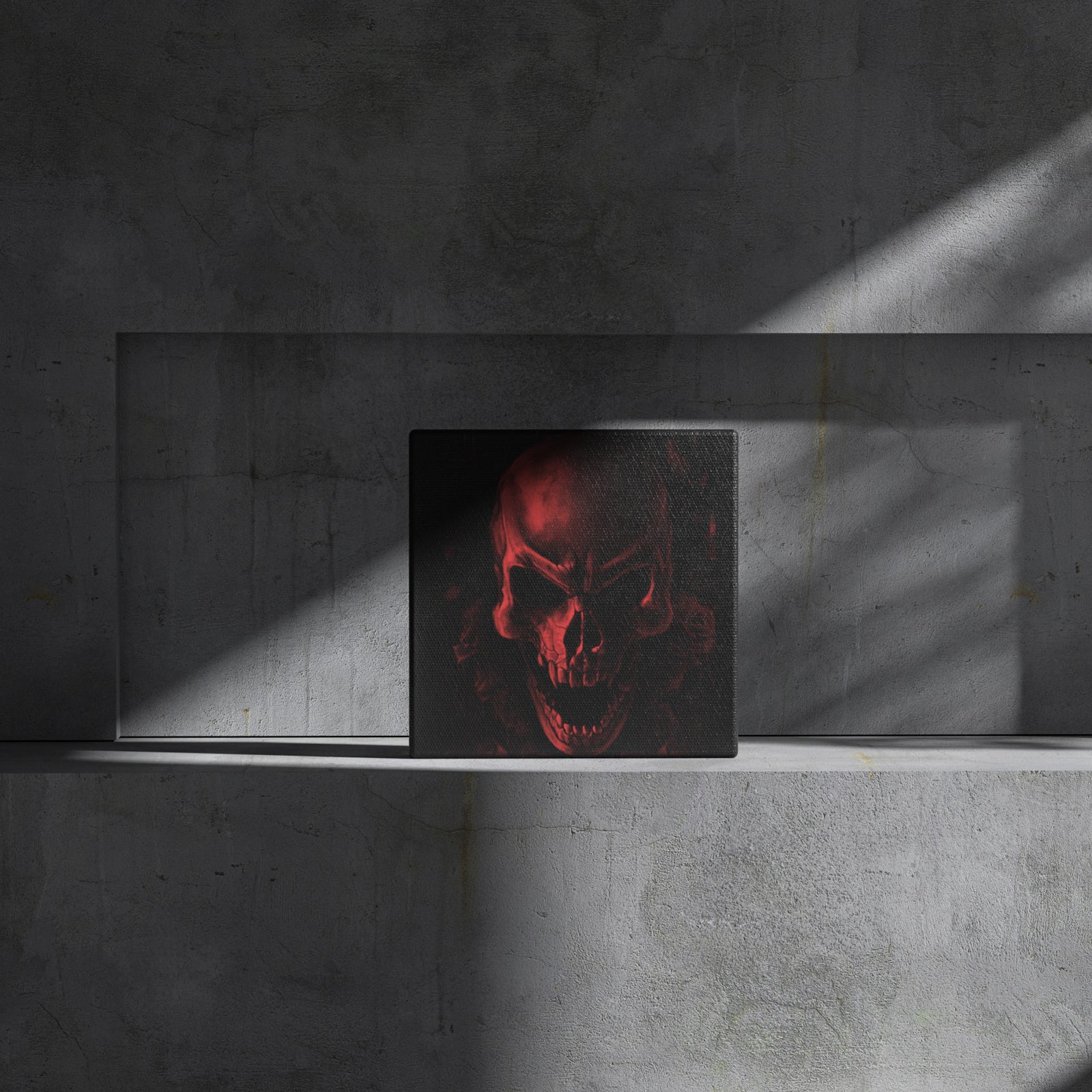 Canvas Engraving-Skull