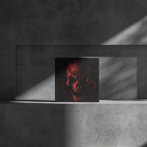Canvas Engraving-Skull
