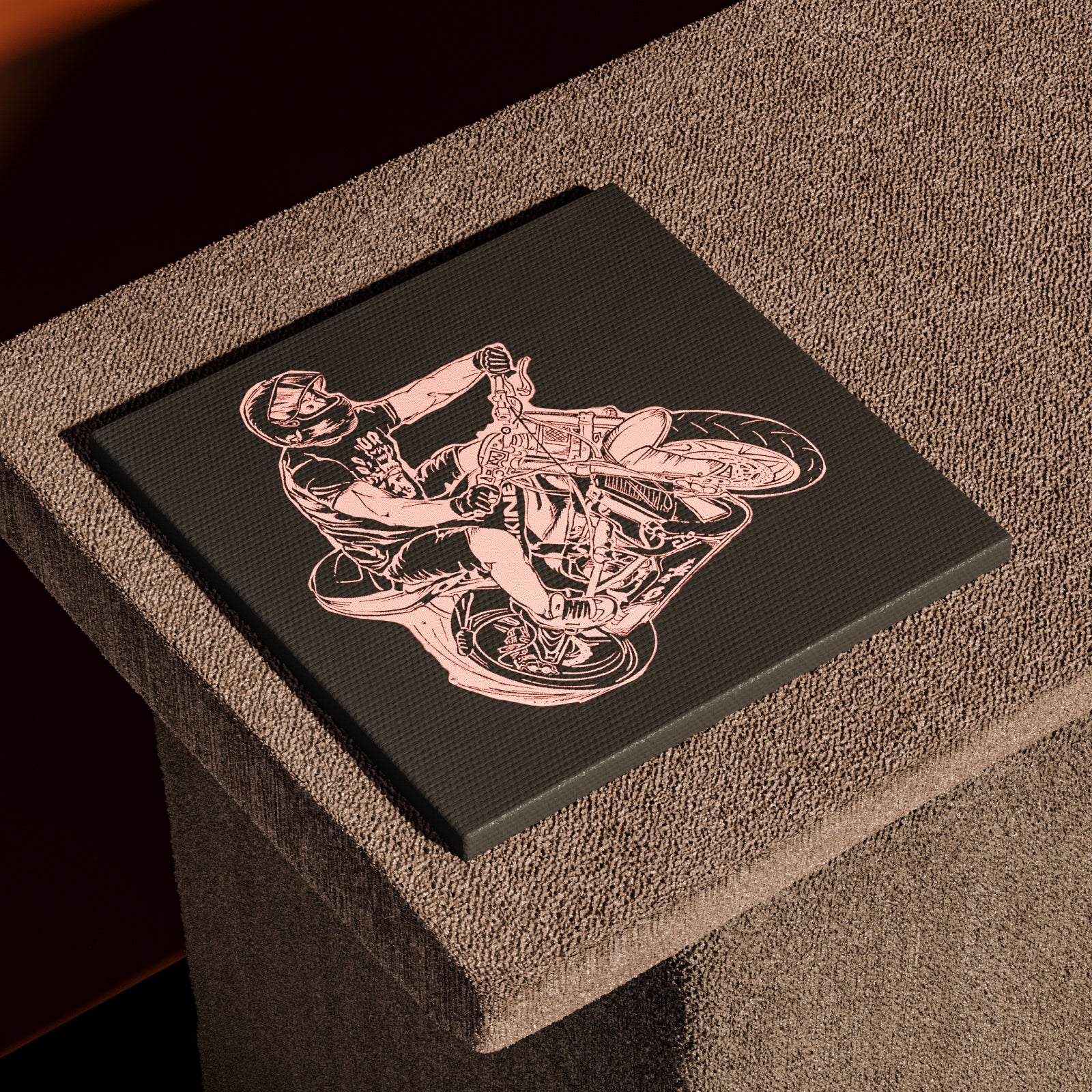 Canvas Engraving-Motorcycle