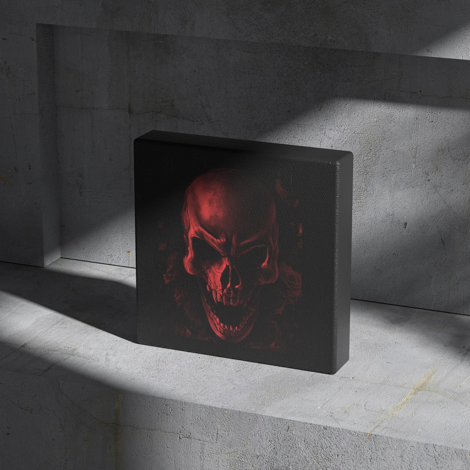 Canvas Engraving-Skull