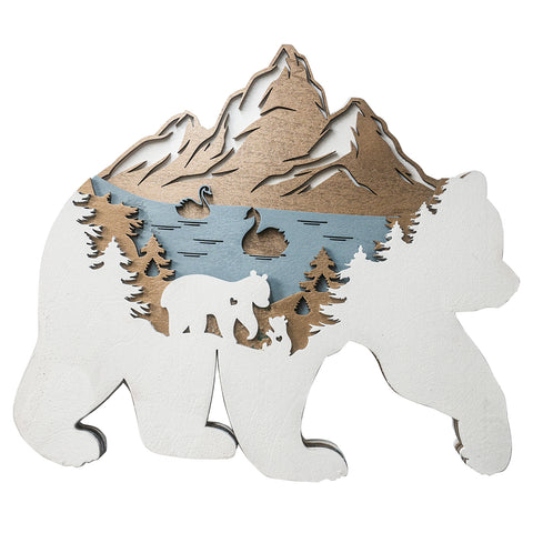 Polar Bear-Multi-layer Wall Art