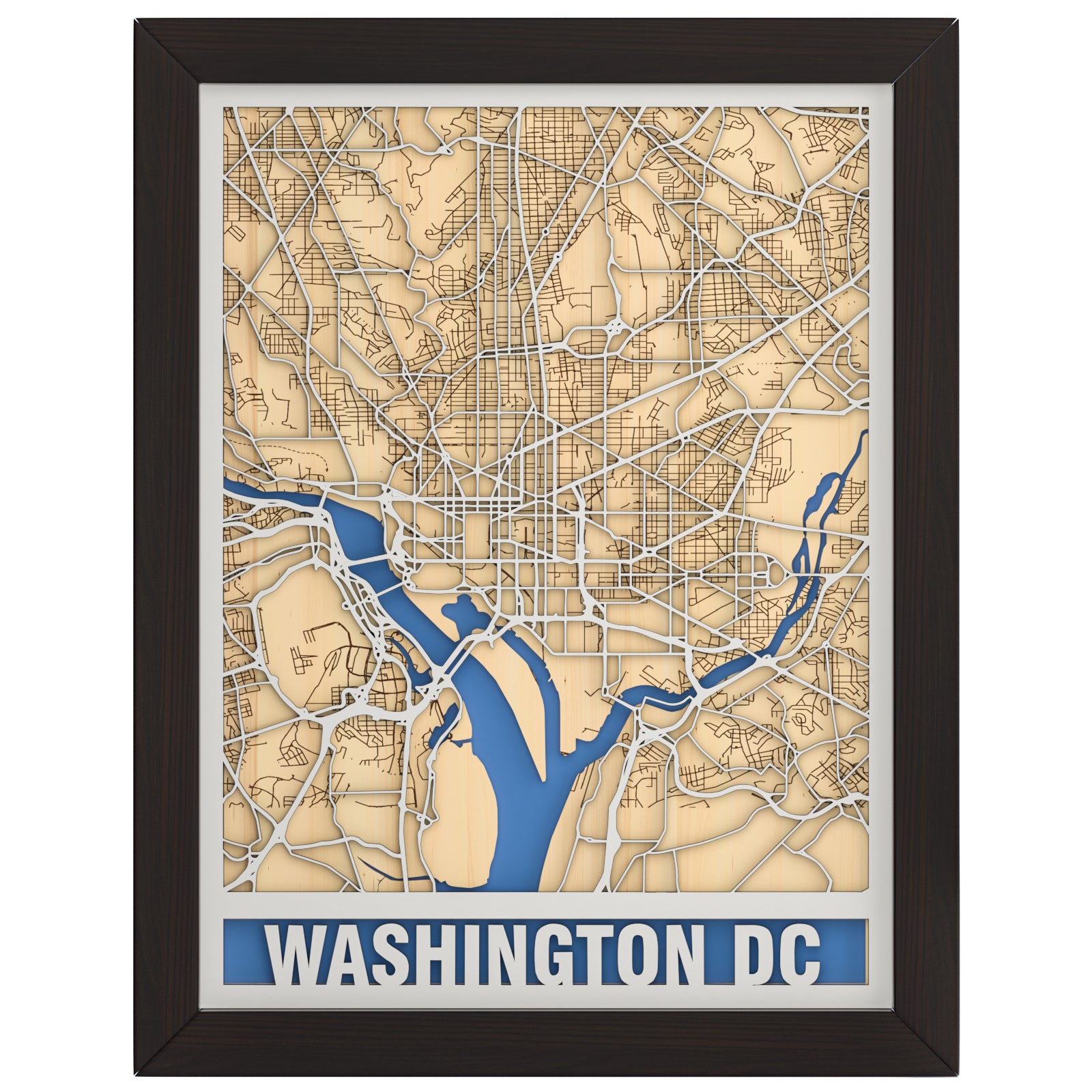 United States | Customize 3D Art Wooden Map | Anniversary | Birthday | Neighbor Gift