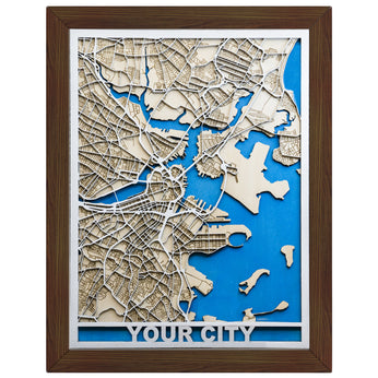 United States | Customize 3D Art Wooden Map | Anniversary | Birthday | Neighbor Gift