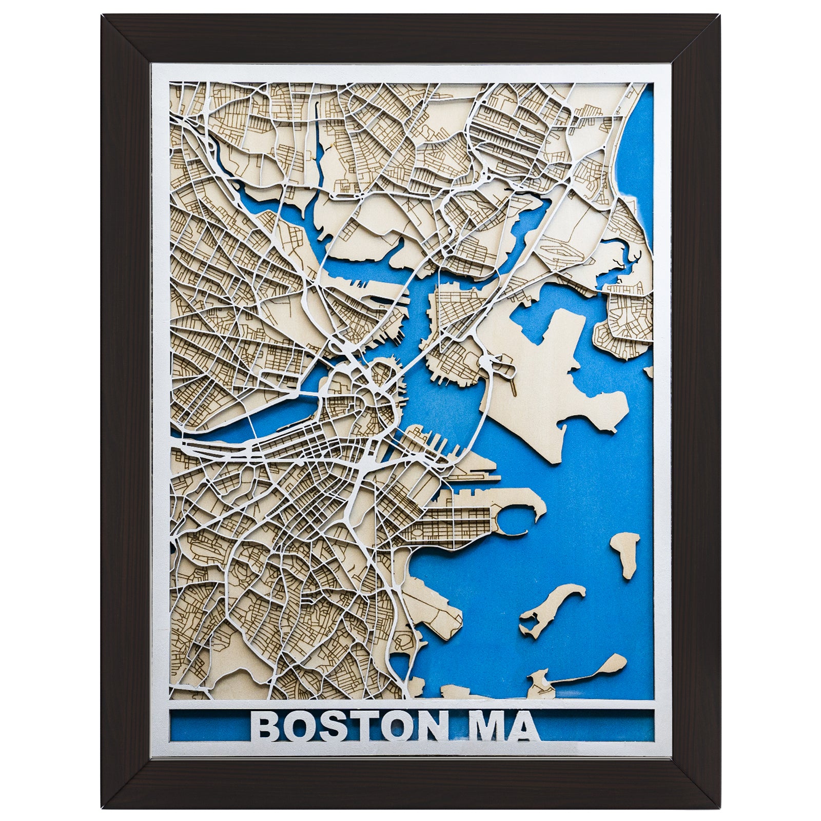 United States | Customize 3D Art Wooden Map | Anniversary | Birthday | Neighbor Gift