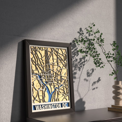 United States | Customize 3D Art Wooden Map | Anniversary | Birthday | Neighbor Gift