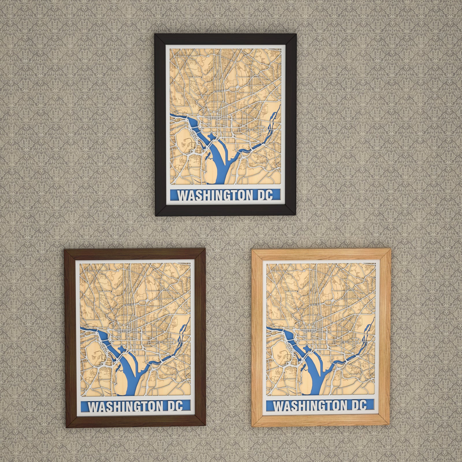 United States | Customize 3D Art Wooden Map | Anniversary | Birthday | Neighbor Gift